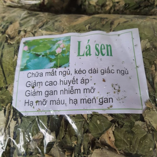 1kg lá sen khô giảm cân