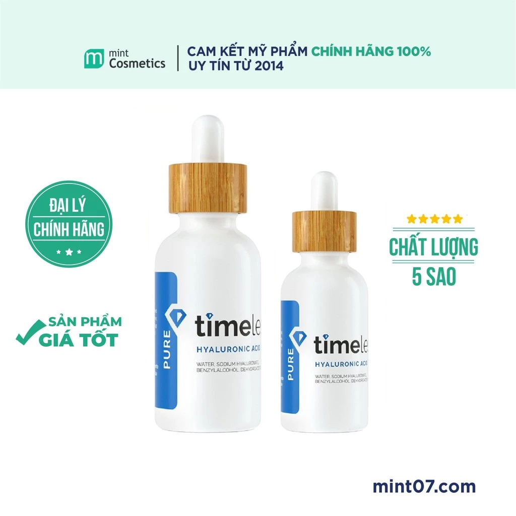 Serum Cấp Nước Timeless Hyaluronic Acid Pure