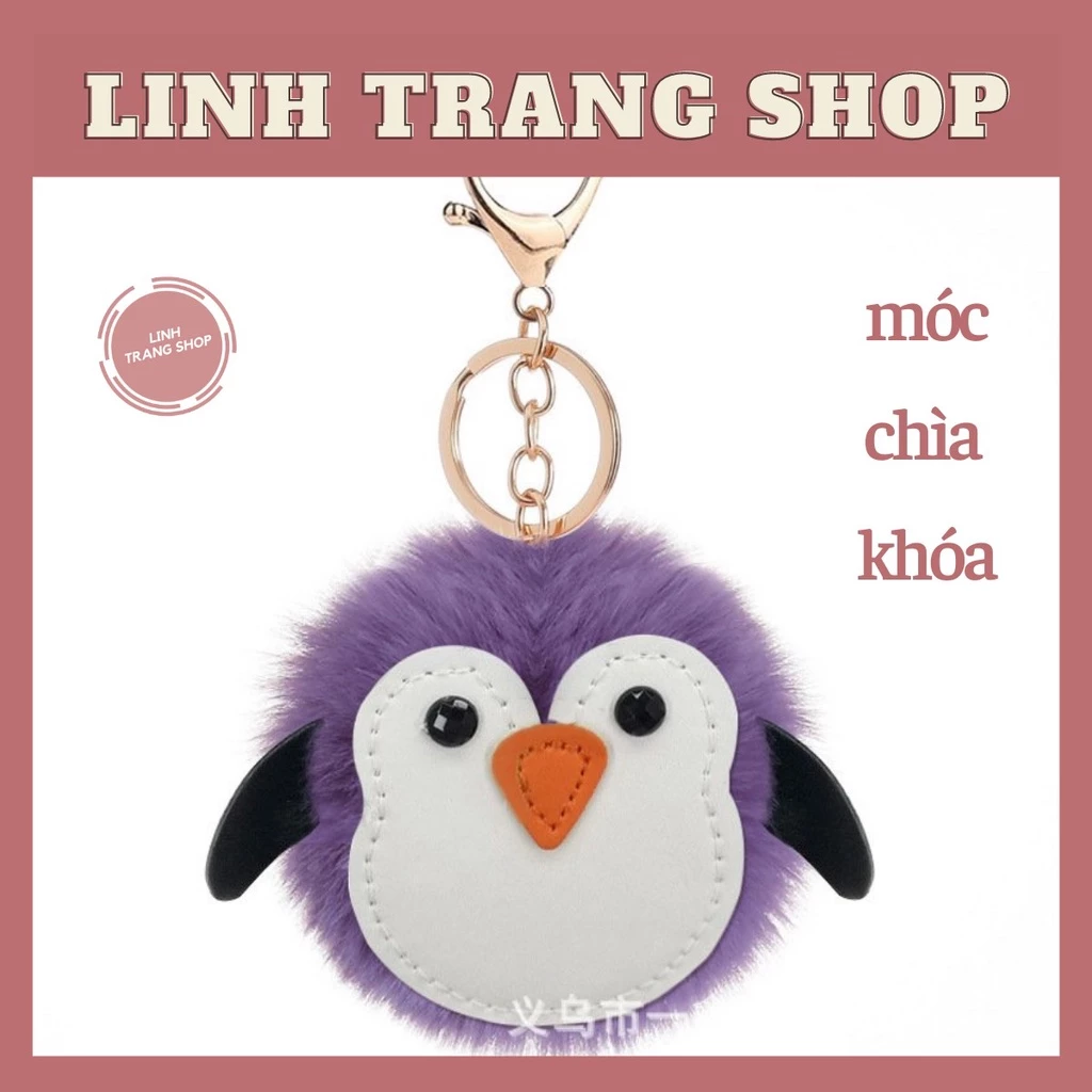 Móc Khoá Hình Chim Cánh Cụt Bông Kute, Móc Khoá Keychain Hình Chim Cánh Cụt Dễ Thương