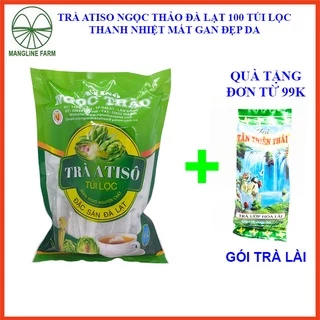 Trà Atiso túi lọc Ngọc Thảo Đà Lạt gói 100 túi đồ uống thanh nhiệt giúp làm đẹp da mặt