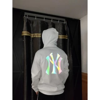 HOT SALE- Áo nỉ Hoodie NY phản quang form suông rộng có mũ unisex, chất nỉ bông siêu ấm  / siêu hót -  đủ size trẻ em