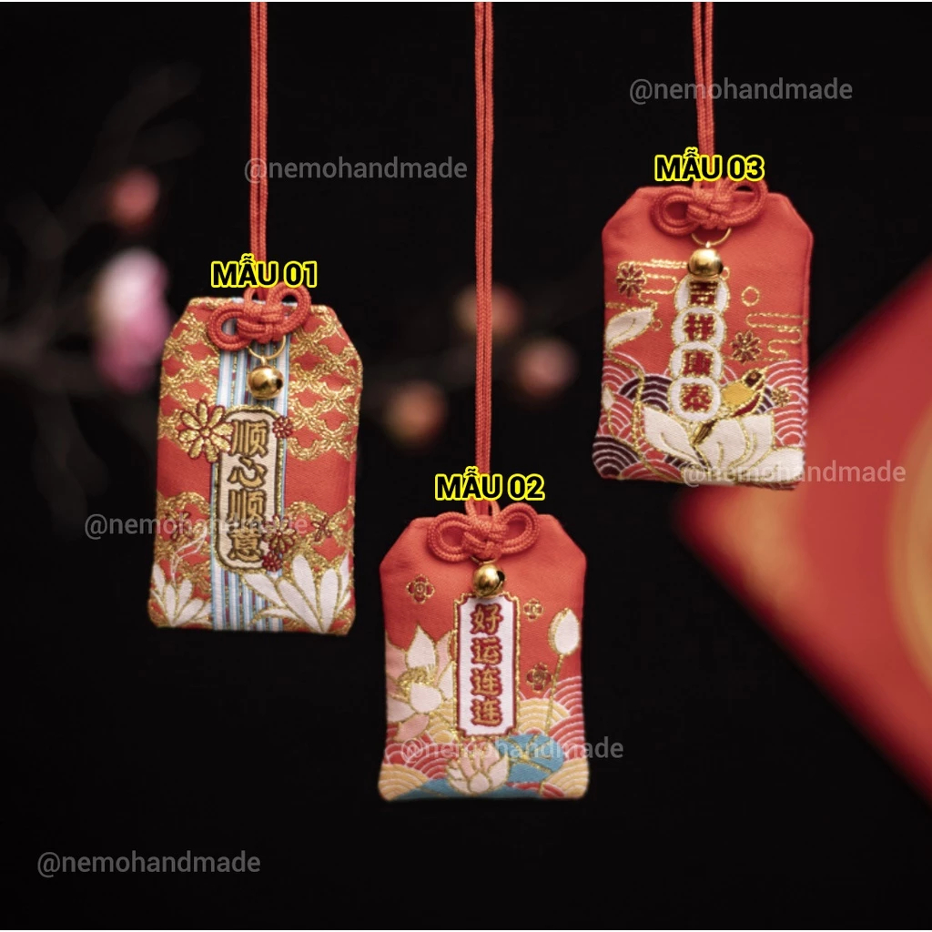 Túi Phước Omamori Cầu Phúc Kèm Quà Tặng Nemo Handmade - OMDE