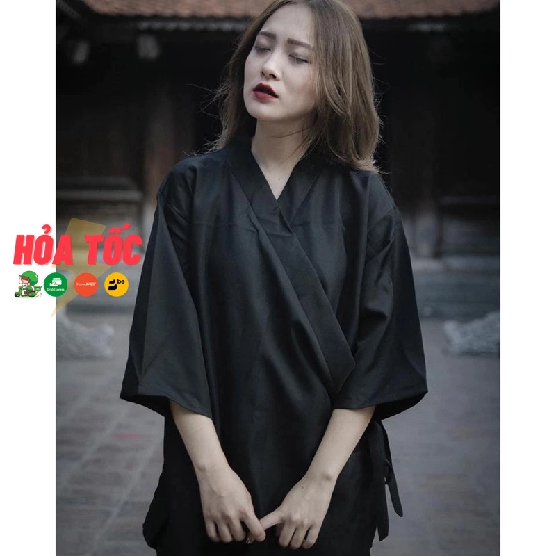 Áo Yukata Nhật Bản form rộng unisex dành cho nam nữ, phong cách cổ điển, trang phục cosplay