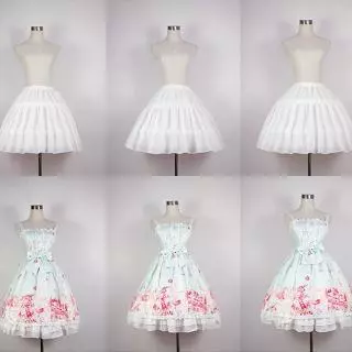 Tùng lót váy ngắn xương cá cosplay phong cách Lolita dễ thương có thể điều chỉnh cho nữ