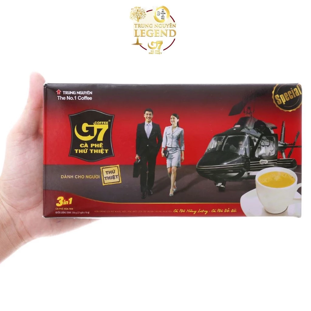 [ Trung Nguyên Legend ] Cà Phê sữa hòa tan G7 3in1 Hộp 21 gói 16g