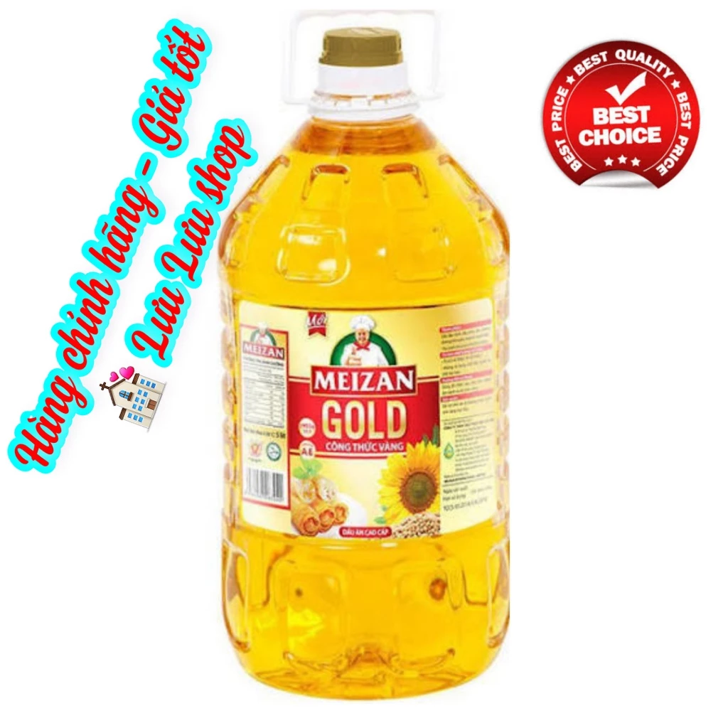 Dầu ăn cao cấp Meizan Gold can 5l