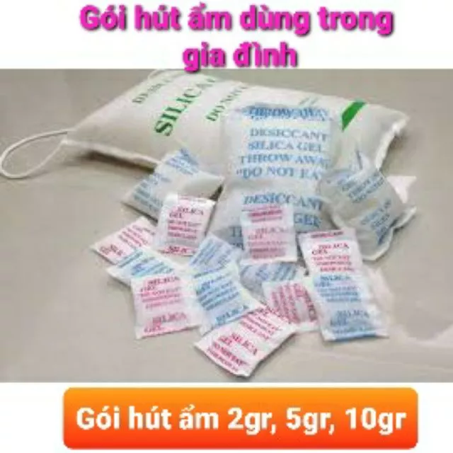 1 kg Gói hút ẩm - hạt hút ẩm chuyên bảo quản hàng hóa, nông sản khô, đồ khô tránh ẩm mốc