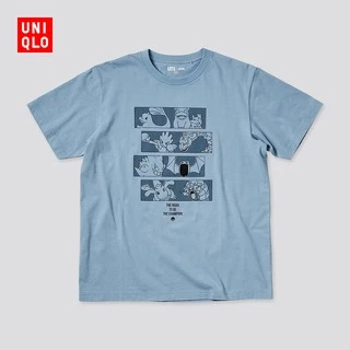 Uniqlo Áo Thun Ngắn Tay Cổ Tròn In Hình Pokemon Thời Trang Dành Cho Nữ Và Nam 440406