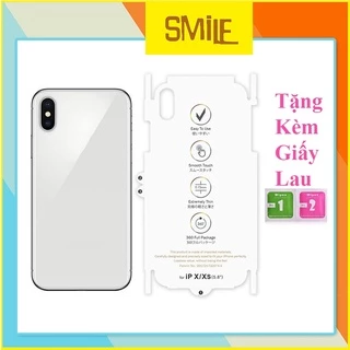 miếng dán  ppf iphone mặt sau bóng và chống vân tay cho ip 7plus 8plus x xs xsmax 11  12 13 1 14 15 pro max promax plus