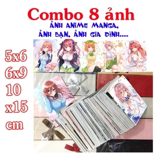 in ảnh theo yêu cầu 8 sticker Nakano Miku Nakano Nino Nakano Ichika Nakano Itsuki Nakano Yotsuba Go-Toubun no Hanayome