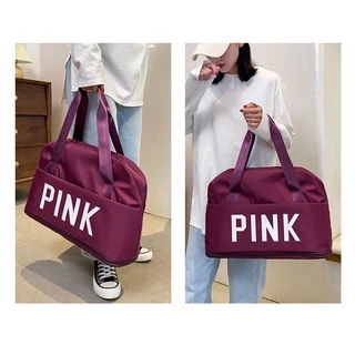 Túi Xách Du Lịch Cỡ Lớn 2 Tầng PINK - Túi Du Lịch Đa Năng Nam Nữ Sang Trọng Trọng Lượng Nhẹ Chống Thấm Nước Tốt (tuyển s