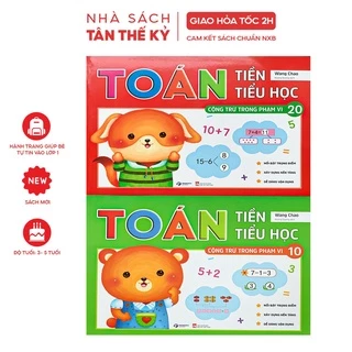 Sách Toán tiền tiểu học cộng trừ (Bộ 2 cuốn)