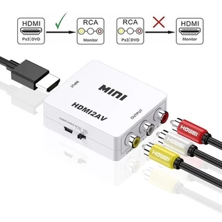 Convertor - HDMI to RCA - Thiết bị Chuyển đổi HDMI sang AV/CVSB L/R hỗ trợ Video 1080P HDMI2AV NTSC PAL