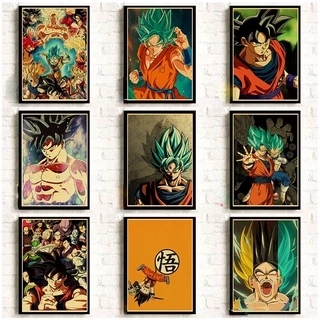 Tranh Treo Tường In Hình Nhân Vật Phim Dragon Ball Phong Cách Nhật Bản Độc Đáo MS228