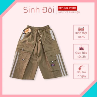 Quần short kaki nam lưng thun có dây rút túi hộp cao cấp trung niên loại 1 mỏng co giãn mềm mịn thoáng mát