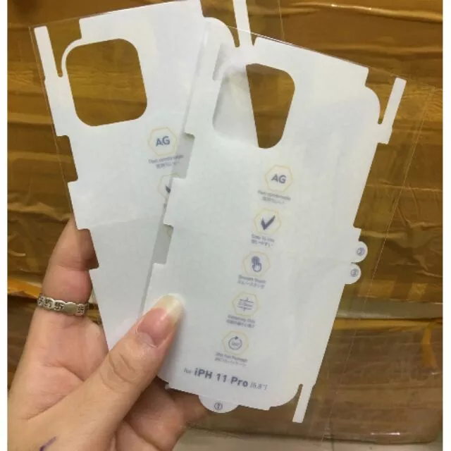 Dán PPF Mặt sau chống vân tay AG Cho Iphone 11 pro 5.8 2019