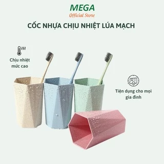 Cốc Nhựa Chịu Nhiệt Lúa Mạch - Nhiều Màu Hình Lục Giác Đẹp Mắt - Thân Thiện Môi Trường