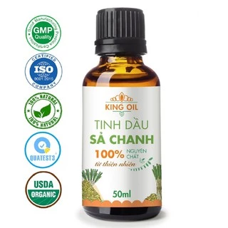 Tinh dầu Sả Chanh KingOil nguyên chất 100% hữu cơ từ thiên nhiên, xông thơm phòng thư giãn đuổi muỗi