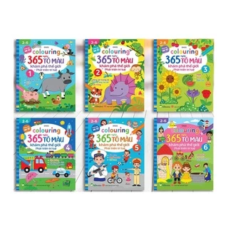 Sách - Colouring 365 ngày tô màu khám phá thế giới phát triển trí tuệ (Lẻ cuốn)