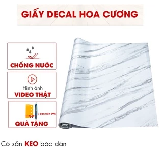 Giấy dán tường bếp decal giả đá hoa cương 3D chịu nhiệt chống nước chống dầu mỡ dễ dàng lau chùi khổ