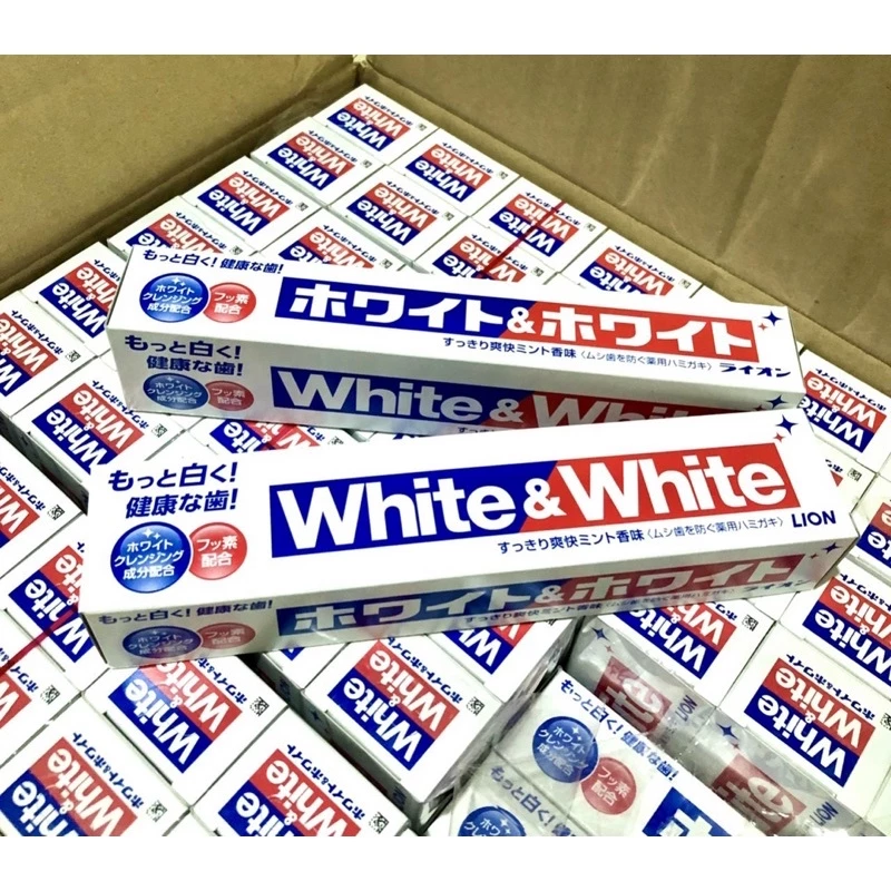 Kem Đánh Răng làm trắng White&White HNK Nhật Bản 150g 186403