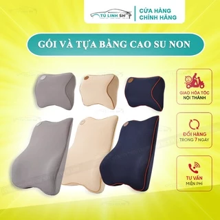 Gối tựa đầu và lưng bằng cao su non cho ghế ô tô và văn phòng