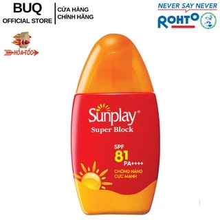 Sữa Chống Nắng Cực Mạnh Sunplay Super Block Kháng Nước Tốt Spf 81/Pa++++ 70g