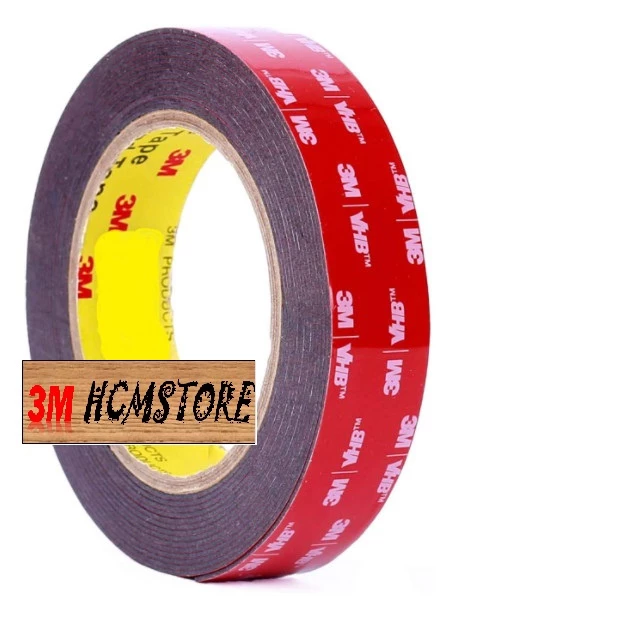 VHB 3M 5952 20mm dài 4.5m BĂNG KEO SIÊU CƯỜNG LỰC, CHỊU NHIỆT CAO - chuyên dán ứng dụng ngoài trời như dán biển báo hiệu