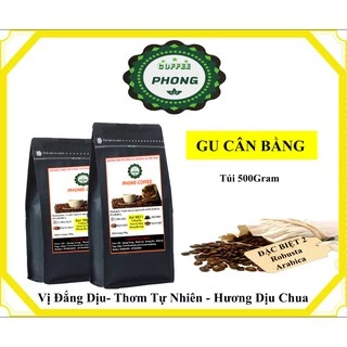 500Gram Cà Phê Rang Mộc Nguyên Chất Với 80%ROBUSTA - 20%ARABICA Vị Thơm Nồng Ít Chua