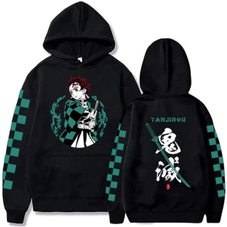 💥HOT💥 Áo Hoodie In Hình Tanjiro - Zenitsu Kimetsu No Yaiba Thời Trang Đường Phố Cho Nam Và