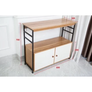 💗 Kệ Bếp Mẫu Mới 💗 Kệ Lò Vi Sóng 2 Ngăn Chắc Chắn Gỗ MDF