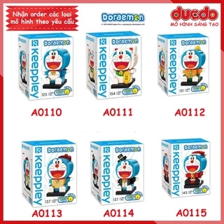 [Có sẵn] Keeppley A0110 - A0115 Lắp ghép Brickheadz Doraemon siêu đẹp - Đồ chơi Xếp hình Mô hình Doremon Brick headz