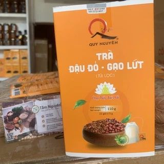 Trà đậu đỏ - gạo lứt Quy Nguyên hộp 22 túi lọc