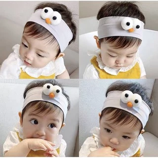 Băng đô vải họa tiết mắt chim dễ thương cho bé BD57 Mimo Baby