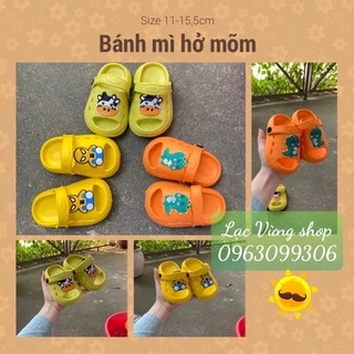 dép bánh mì hở mõm cho bé size 18-25