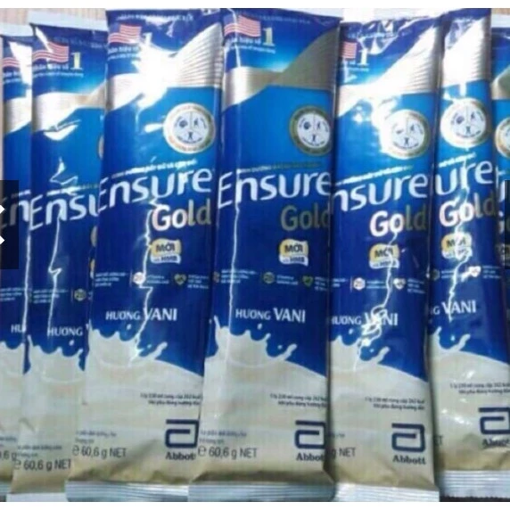 Combo 50 gói sữa Ensure Glold hương vani ngọt/ít ngọt mới date 2025
