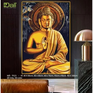 Tranh treo tường tự tô màu số hóa DALI Tranh Phật giáo P025
