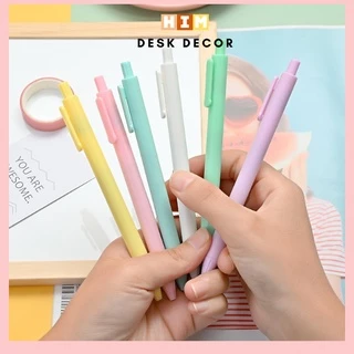 Bút bi cute mực đen ngòi 0.5mm màu Macaron dễ thương