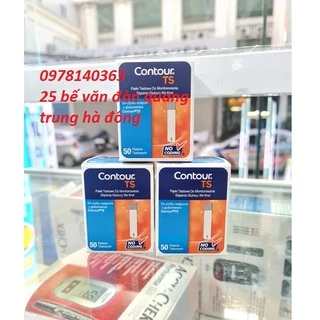 combo 50 que thử đường huyết Bayer Contour TS tặng 25 kim chích