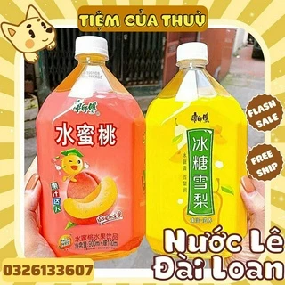 Nước Lê Đài Loan Trưng Đường Phèn, Nước Ép Lê , Đào, Nước Ép Hoa Quả Kangshifu Chai 1000ML