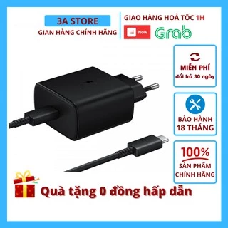 Bộ sạc siêu nhanh Samsung 45w chính hãng note 10 20 plus s20 s21 s22 ultra 3astore