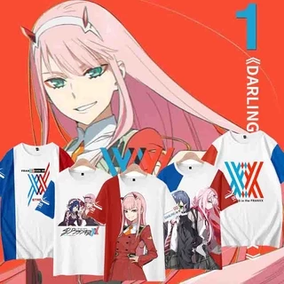 Áo thun tay ngắn in hình nhân vật anime Darling In The Franxx Zero Two 02 nhiều kiểu tùy chọn