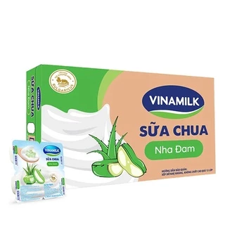 Thùng 48 Hộp Sữa Chua Ăn Vinamilk Vị Nha Đam - Vỉ 4 Hộp x 100g