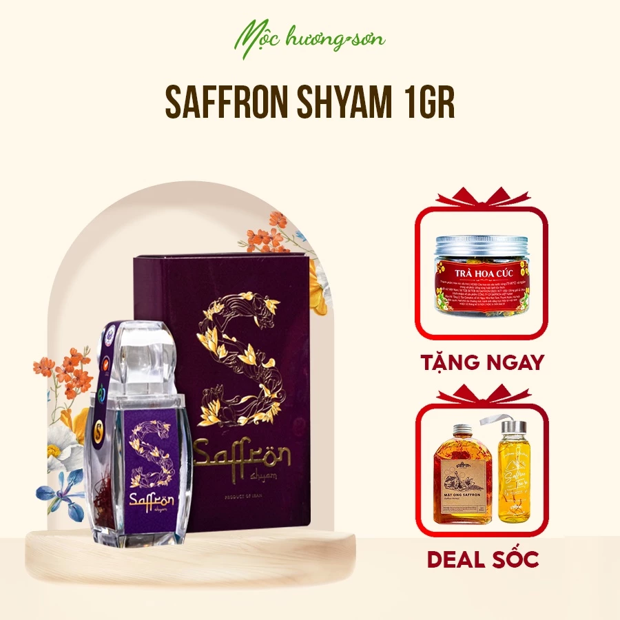 Nhụy hoa nghệ tây Saffron Shyam hộp 1gr