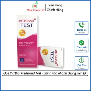 [Che Tên] Que thử thai Test Medstand, Que thử thai giúp phát hiện có thai sớm cho kết quả Nhanh - Chính xác - Tiện lợi