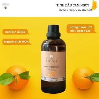 Tinh dầu Cam Ngọt 50ml/100Ml - Tinh dầu xông phòng Ấn Độ, Tinh dầu làm nến thơm có kiểm định