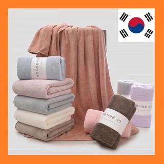 Khăn tắm Hàn Quốc loại lớn 140cm x 70cm - khăn cuộn 1m4 màu pastel cotton cao cấp