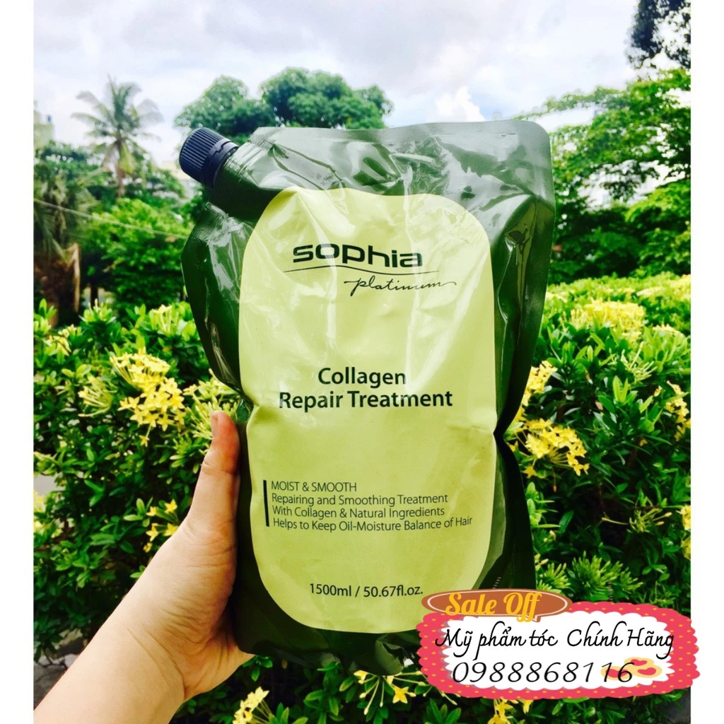 Hấp dầu thảo dược sophia collagen 1500ml CHÍNH HÃNG
