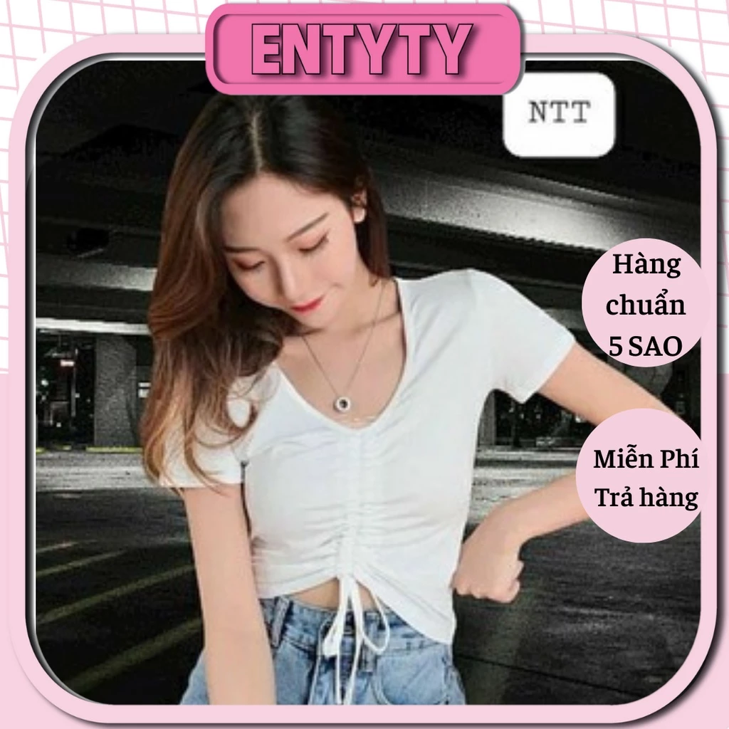 Áo Croptop Rút Dây Tay ngắn - A2RNN