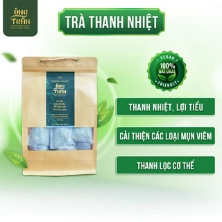 Trà thanh nhiệt, thanh lọc cơ thể, giảm mụn viêm, nóng trong người, Thảo Mộc Ông Trần, trà thảo mộc (15 túi lọc x 10gr).